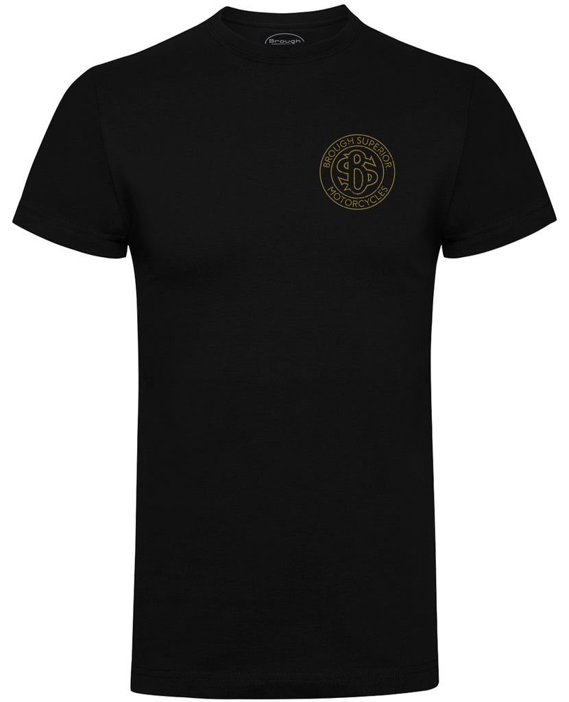 Brough Superior Roundel Logo - Short Sleeve T-Shirt – Burning Brands ...
